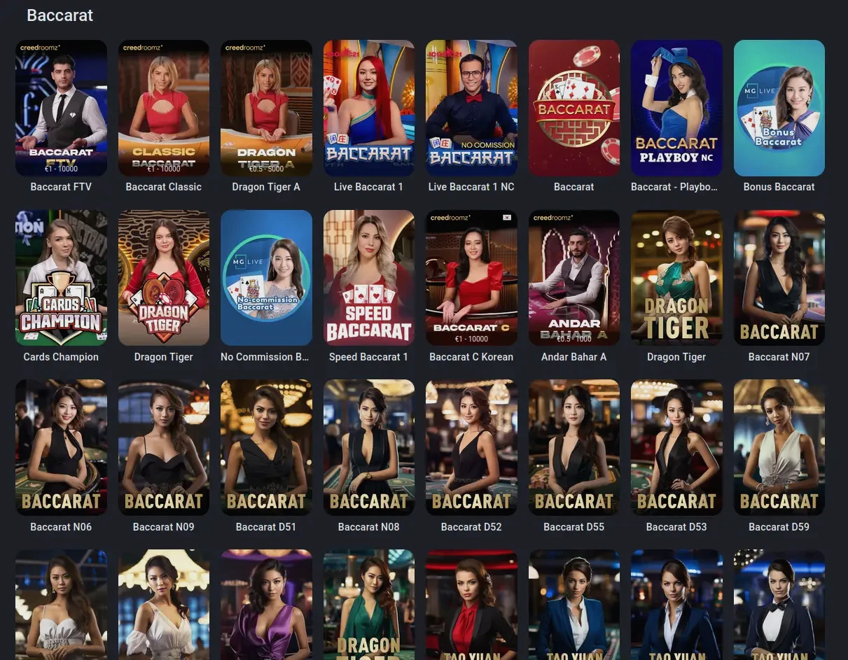 Goldex Casino Willkommensbonus Übersicht mit vier Einzahlungsstufen